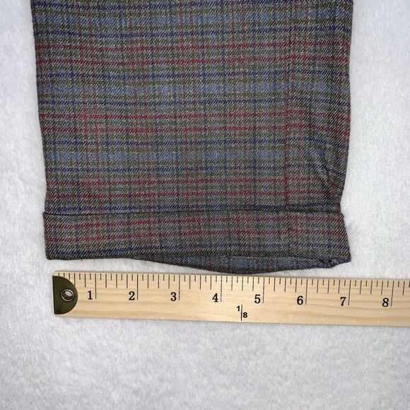 Anthropologie Cartonnier Women's Dress Pants Size 10 Striped Plaid Soft - Picture 9 of 9